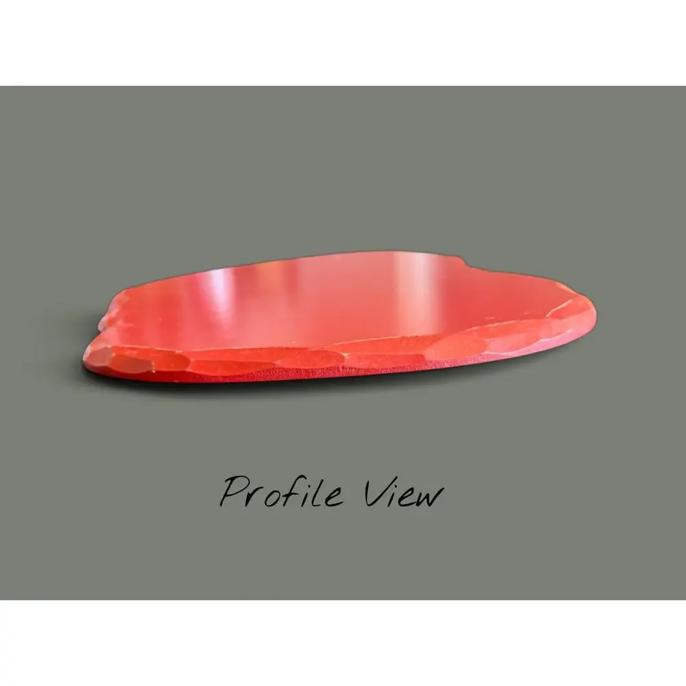 Vintage Wooden Apple Lazy Susan-Red Painted-Folk Art-Farmhouse Kitchen-Country